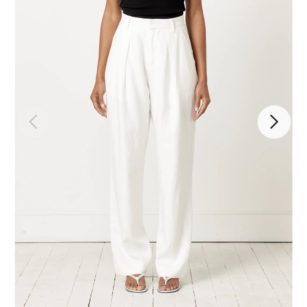 Mara Hoffman Marella pant white linen